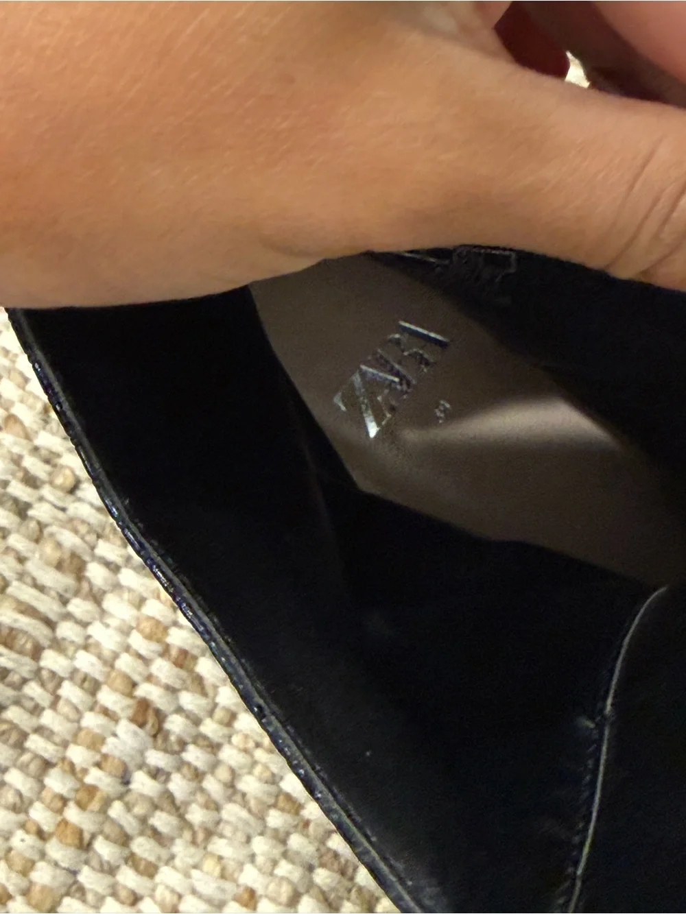 Zara Black Snakeskin Front-Zip Kitten Heel Ankle Booties (EU 39 / US 8.5)